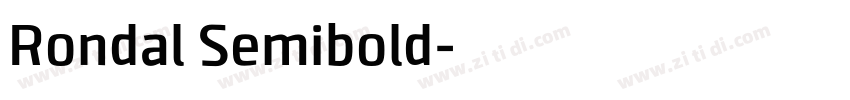 Rondal Semibold字体转换